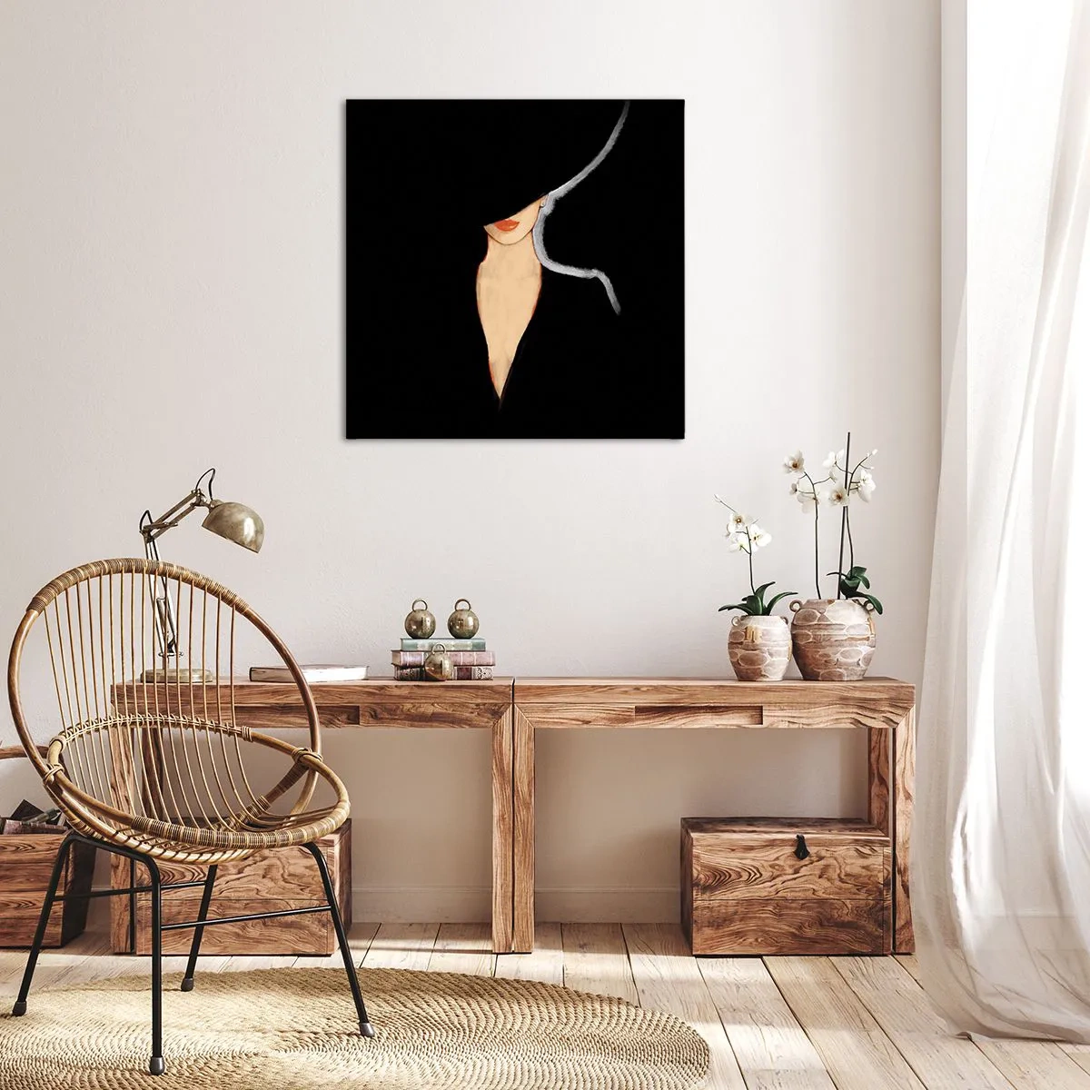 Quadro em tela - Elegância e estilo - 30x30 cm