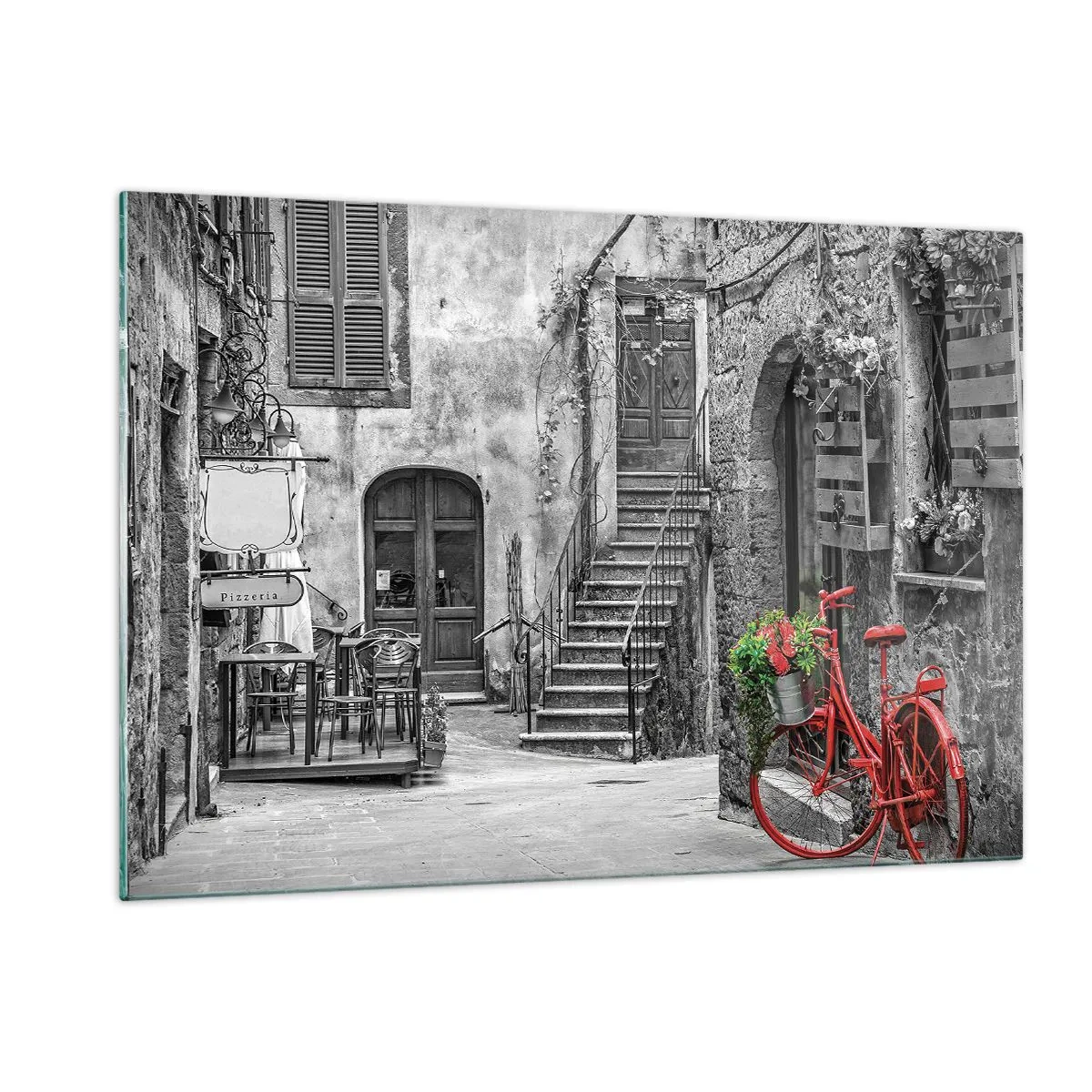 Quadro em vidro - Beco da Toscana - 120x80 cm