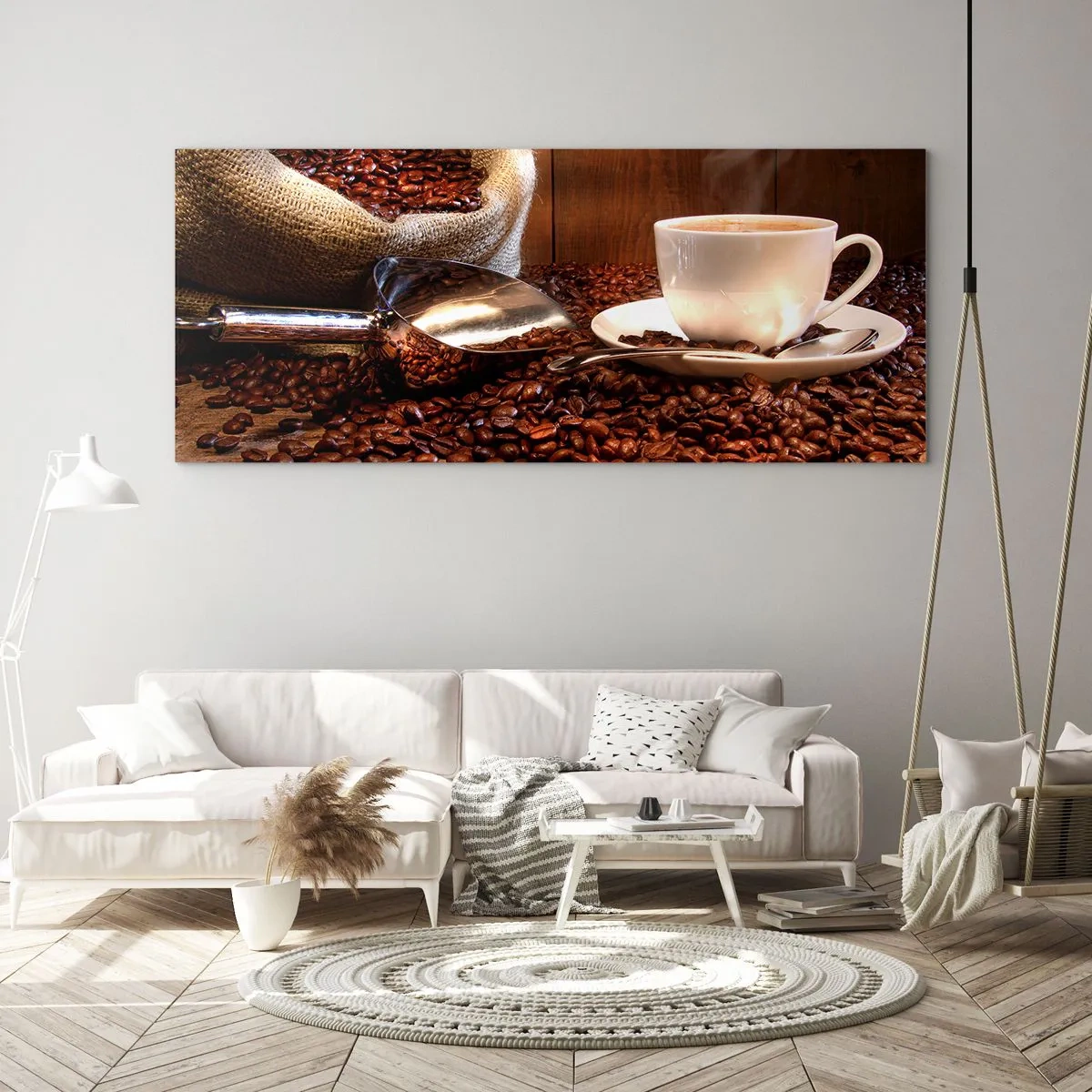 Quadro em vidro - Dá para sentir esse cheiro? - 90x30 cm
