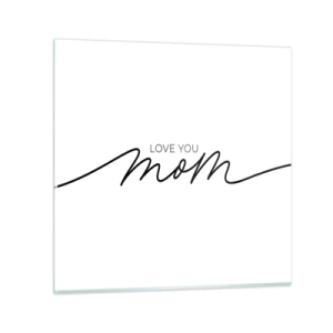 Quadro em vidro - Uma grande emoção - 30x30 cm