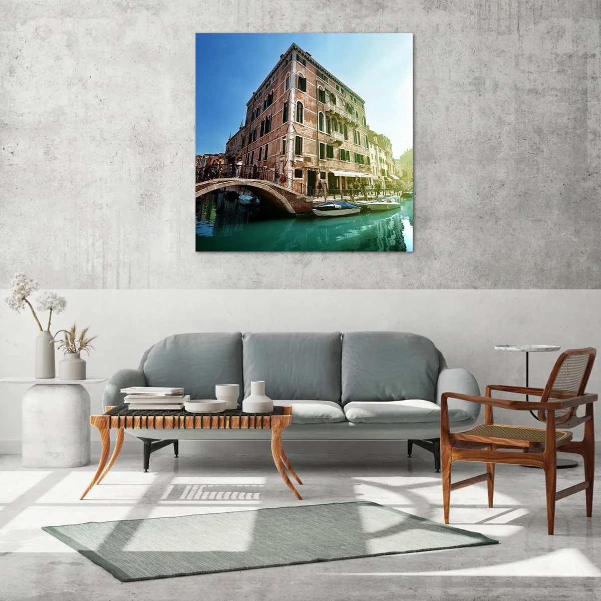 Quadro em vidro - Veneza - Amore Mio - 30x30 cm