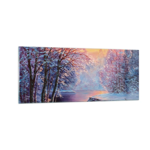 Quadro em vidro - Cores do inverno - 100x40 cm