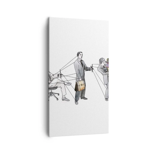 Quadro em tela - Cada um tem o seu mestre - 45x80 cm