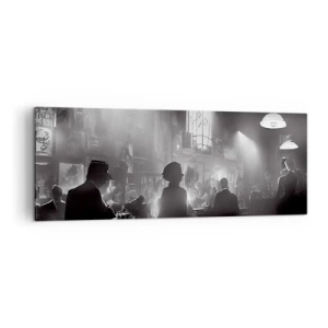 Quadro em tela - Em uma atmosfera de jazz - 140x50 cm