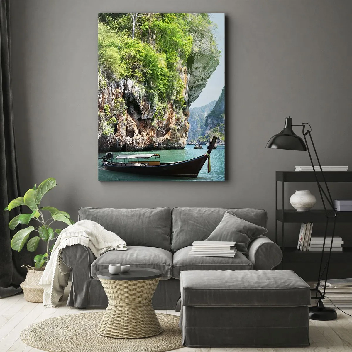 Quadro em tela - Um convite para uma viagem exótica - 50x70 cm