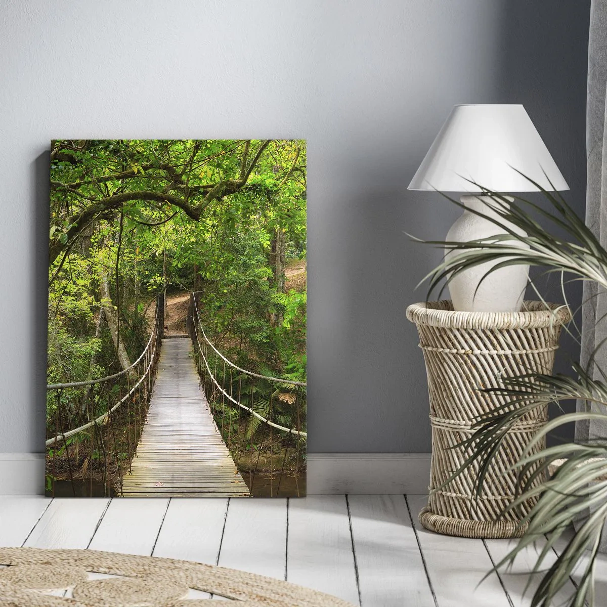 Quadro em tela - Porque há uma videira a crescer no jardim - 50x70 cm