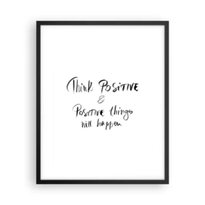 Pôster com moldura preta - Como viver? - 40x50 cm