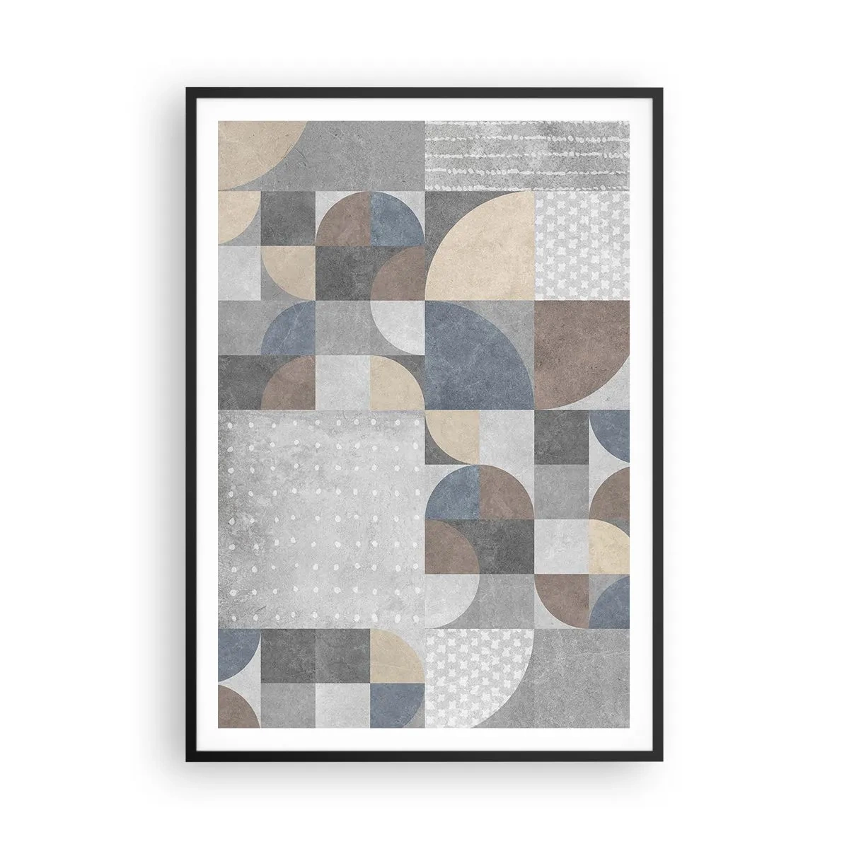 Pôster com moldura preta - Fantasia cerâmica - 70x100 cm