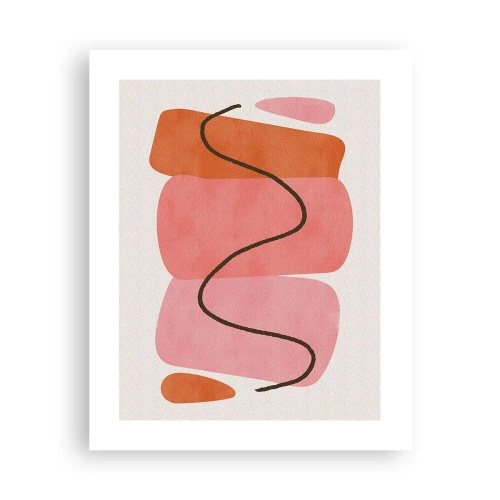 Pôster - Movimento suave de formas - 40x50 cm