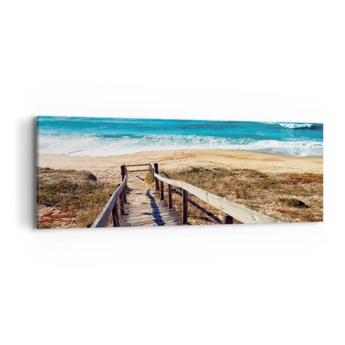 Quadro em tela - Corra! - 90x30 cm
