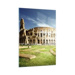 Quadro em vidro - Ainda pode-se ouvir o barulho das armas - 50x70 cm