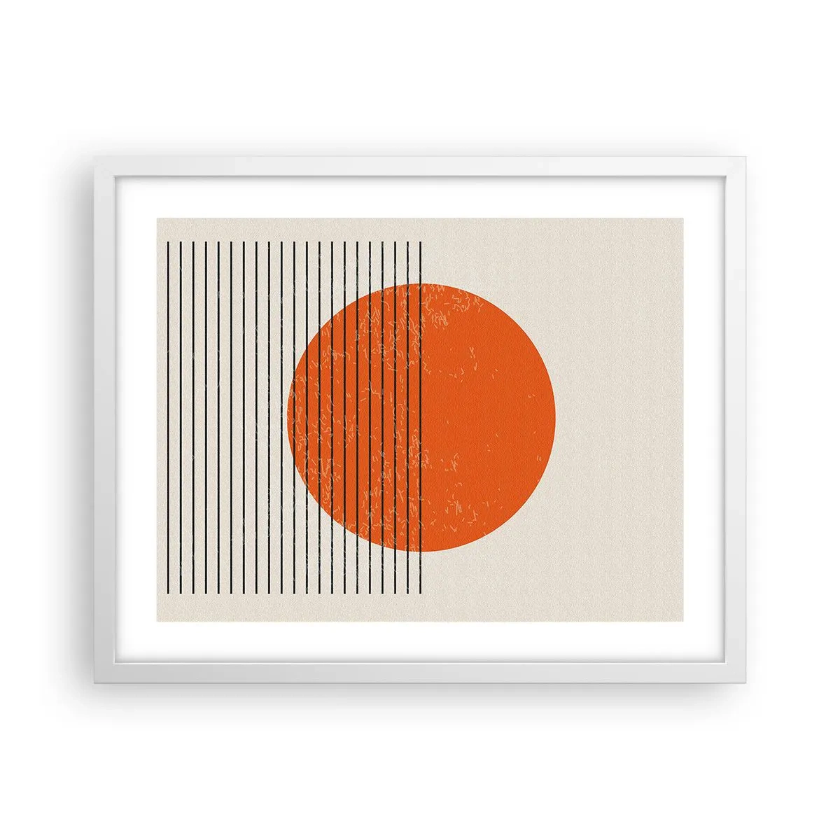 Pôster em moldura branca - Sempre sol - 50x40 cm