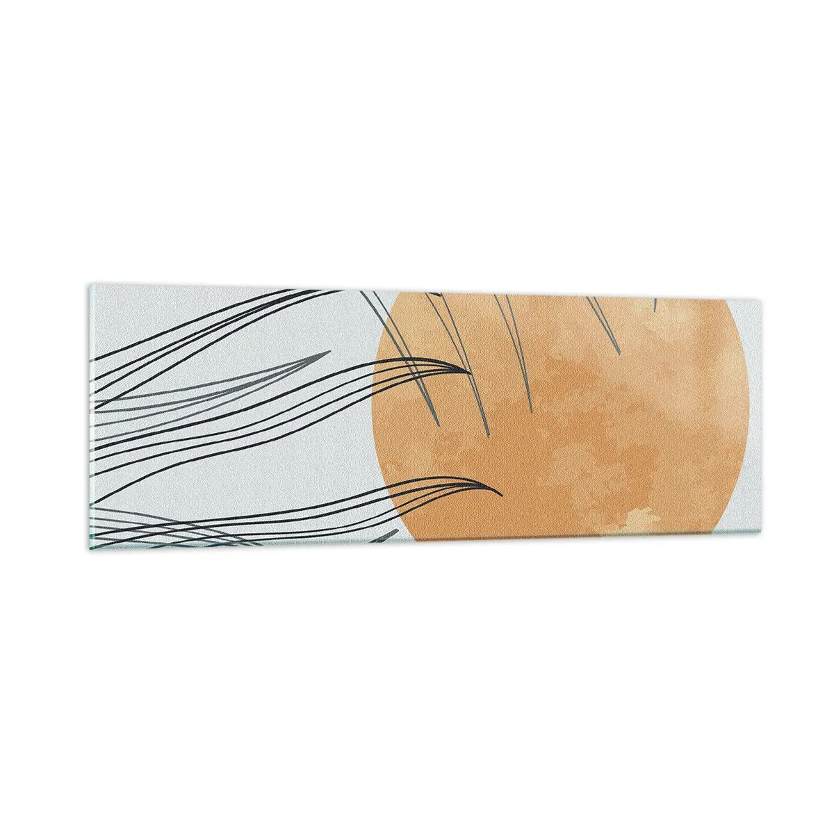 Quadro em vidro - Sempre em direção ao sol - 90x30 cm