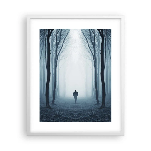 Pôster em moldura branca - Tudo simples e claro - 40x50 cm