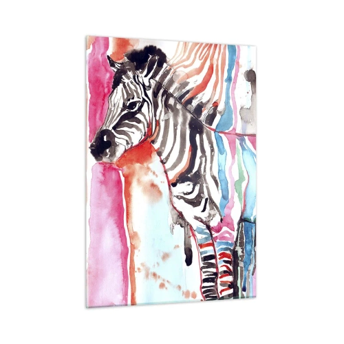 Quadro em vidro - Uma piada despreocupada da natureza - 50x70 cm