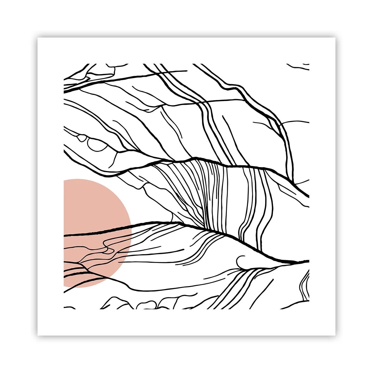 Pôster - Numa rede de galhos - 40x40 cm