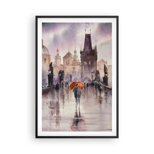 Pôster com moldura preta - Pessoas não mudam - 61x91 cm