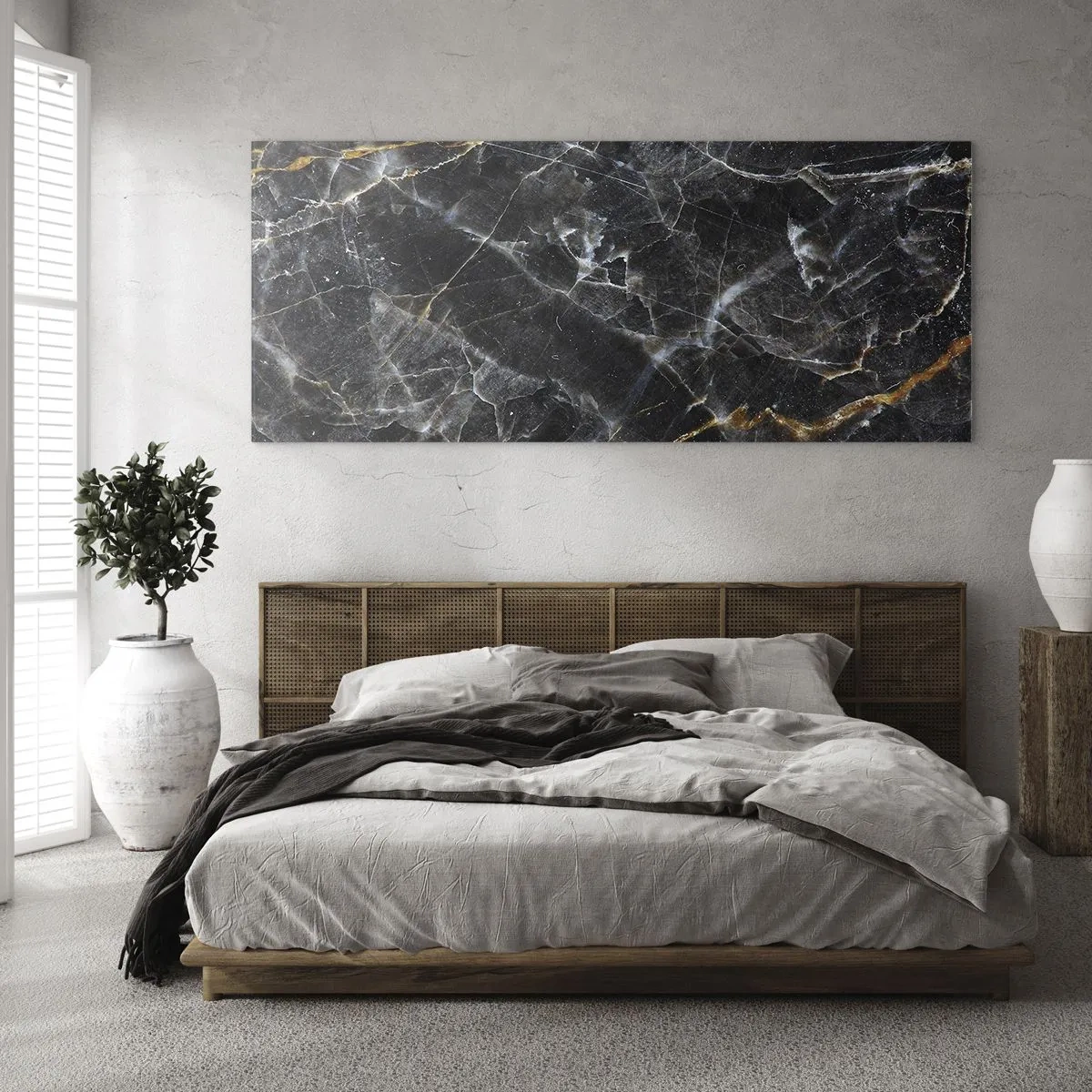 Quadro em vidro - A vida interior da pedra - 140x50 cm