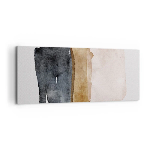 Quadro em tela - Composição das cores da terra - 100x40 cm