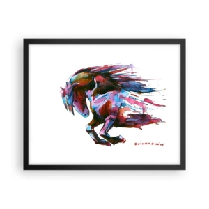 Pôster com moldura preta - Em êxtase - 50x40 cm