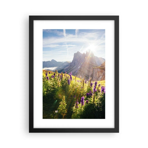 Pôster com moldura preta - A vida secreta das ervas - 30x40 cm