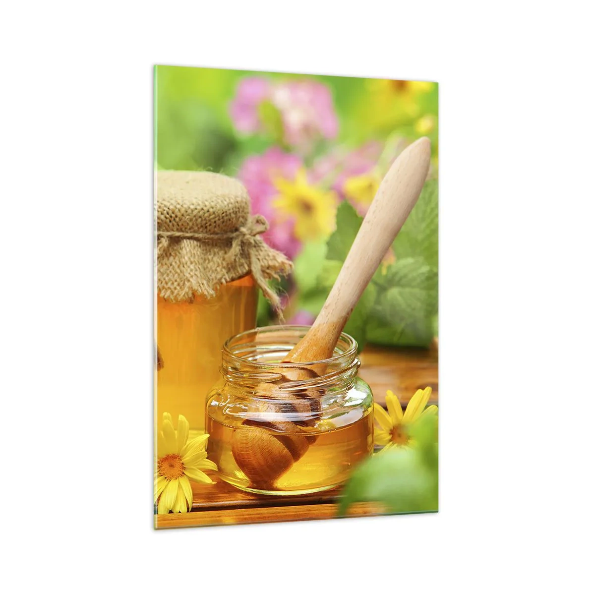 Quadro em vidro - Doce e floral - 70x100 cm