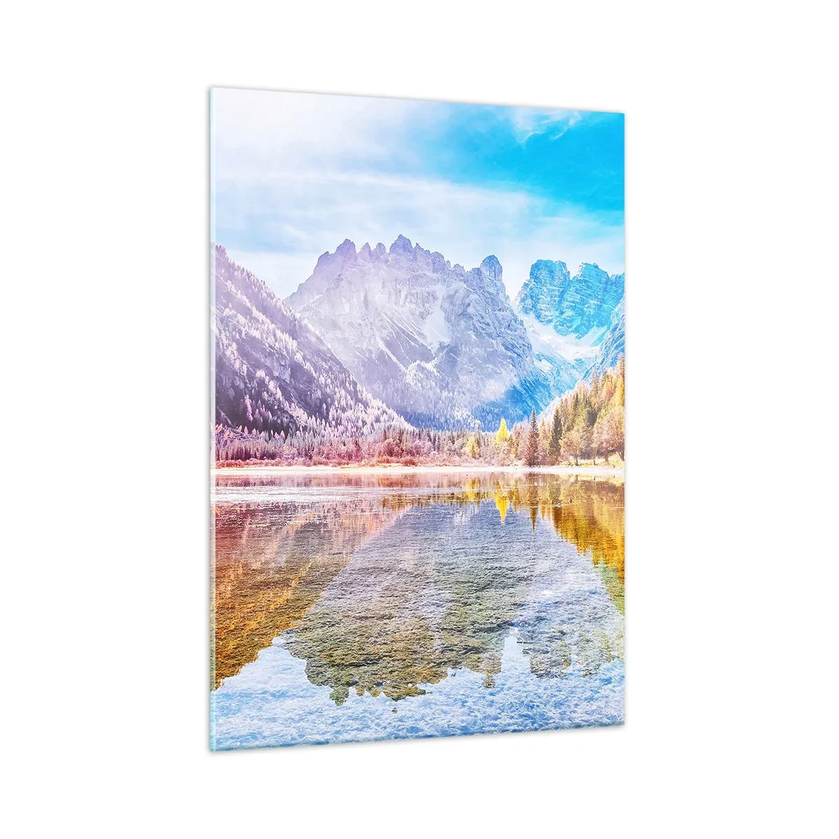 Quadro em vidro - E nas montanhas é outono - 50x70 cm