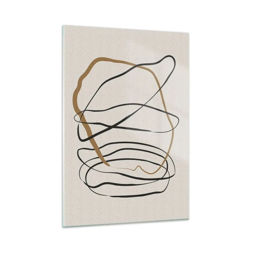 Quadro em vidro - Composição – dança em loop - 50x70 cm