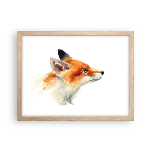 Pôster com moldura de carvalho claro - Nunca é demais ter cuidado - 40x30 cm