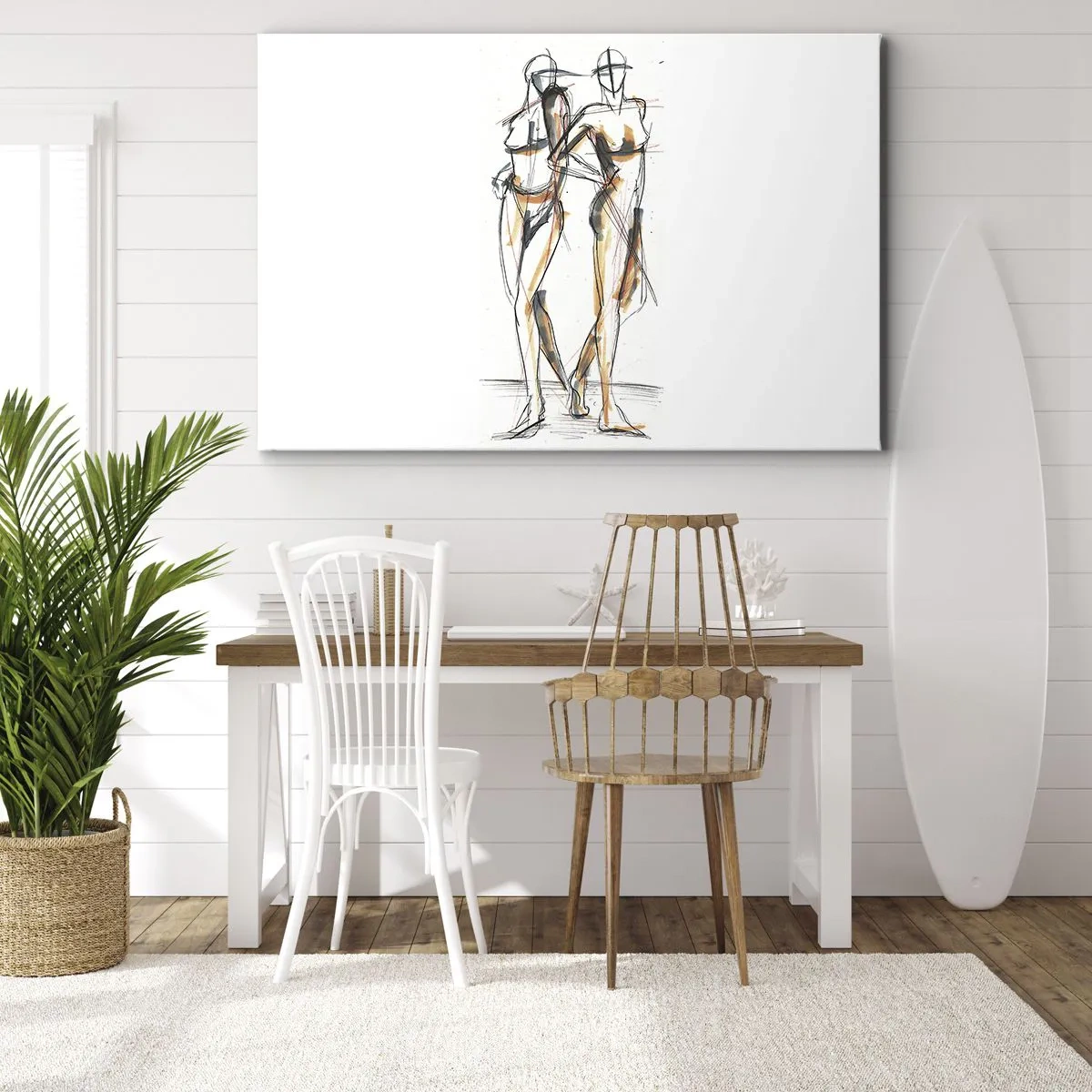 Quadro em tela - Um estudo do encanto - 120x80 cm