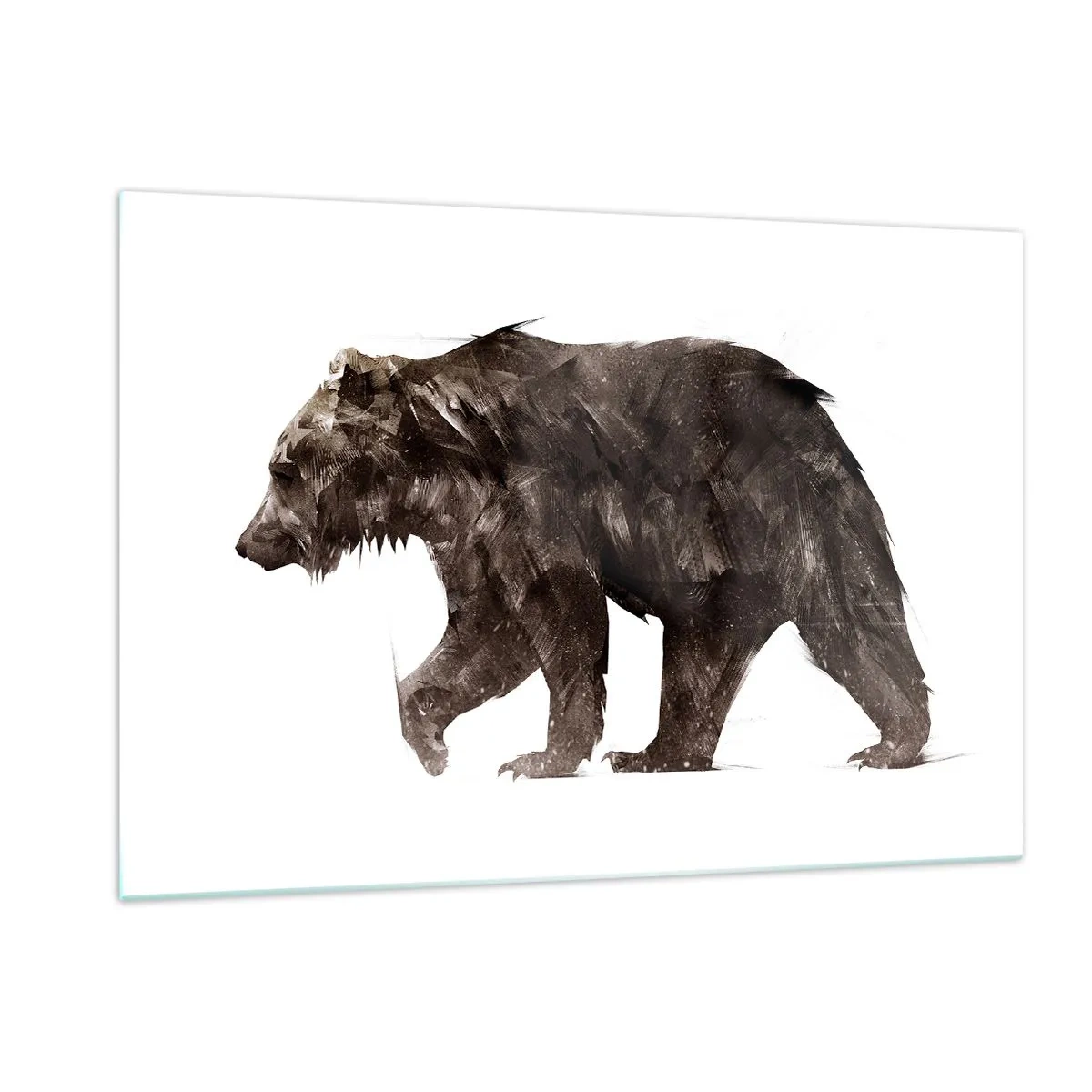 Quadro em vidro - Eu sempre uso couro de verdade! - 120x80 cm