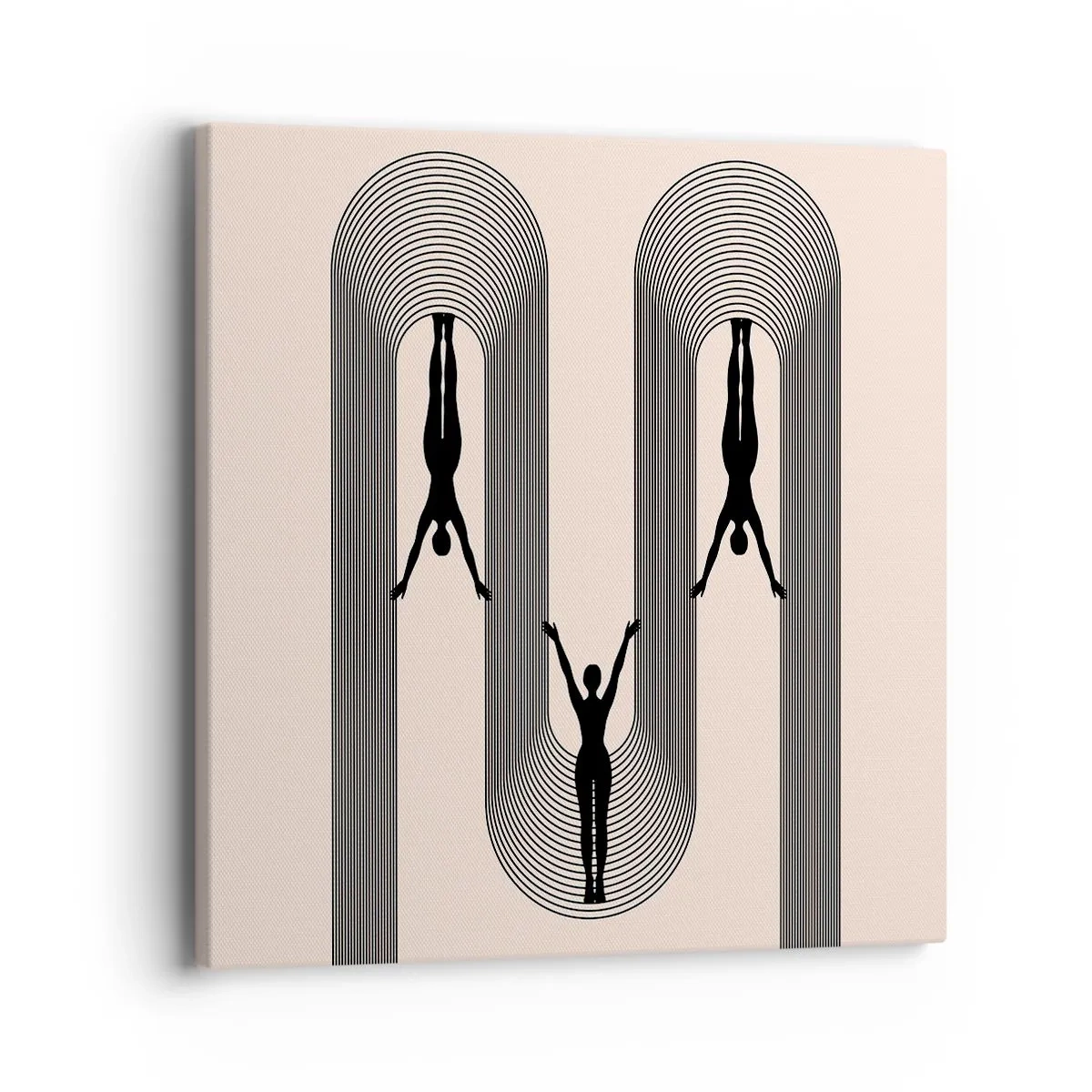 Quadro em tela - De cabeça para baixo - 40x40 cm