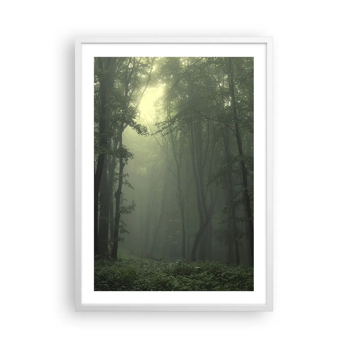 Pôster em moldura branca - Antes de acordar - 50x70 cm