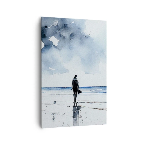Quadro em tela - Conversa com o mar - 80x120 cm