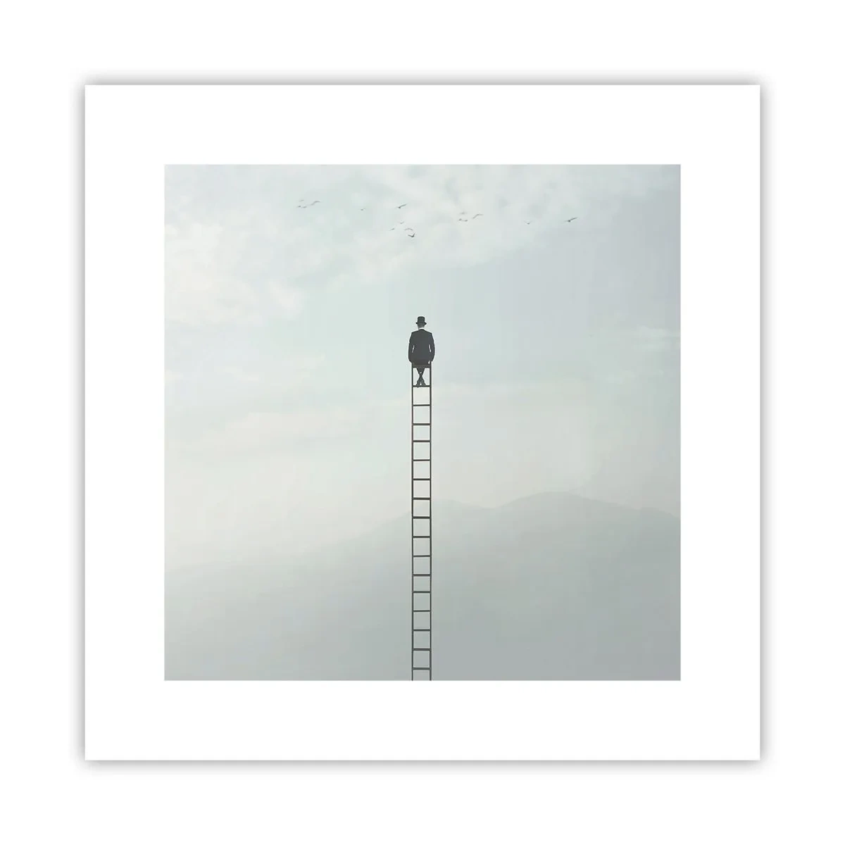 Pôster - Vá além - 30x30 cm