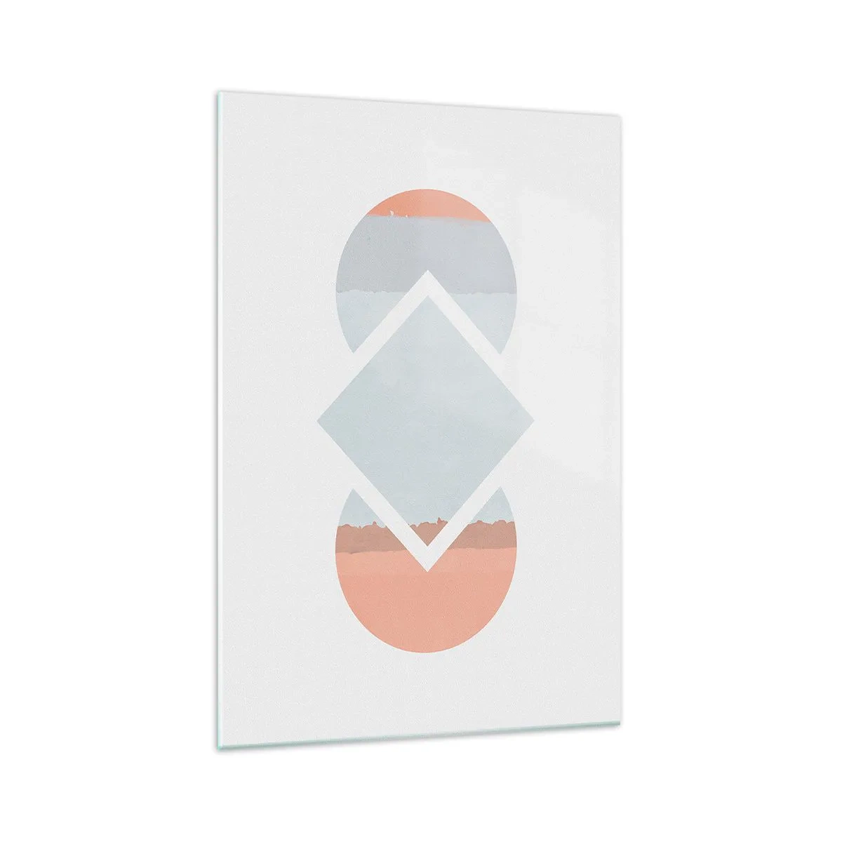 Quadro em vidro - A situação é clara - 70x100 cm