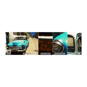 Amostra de Papel de Parede Standard Eco - Evviva Cuba! - Automotivo, Carro, Cuba - 100x30 cm
