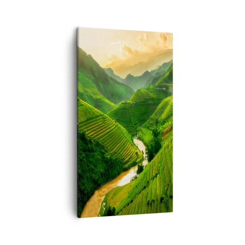 Quadro em tela - Vale vietnamita - 45x80 cm