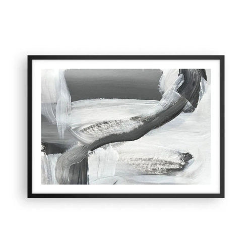 Pôster com moldura preta - Um movimento decisivo - 70x50 cm