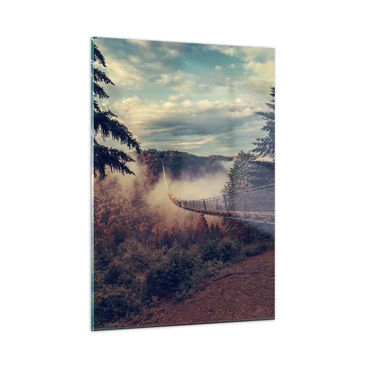 Quadro em vidro - Na floresta de outono - 50x70 cm