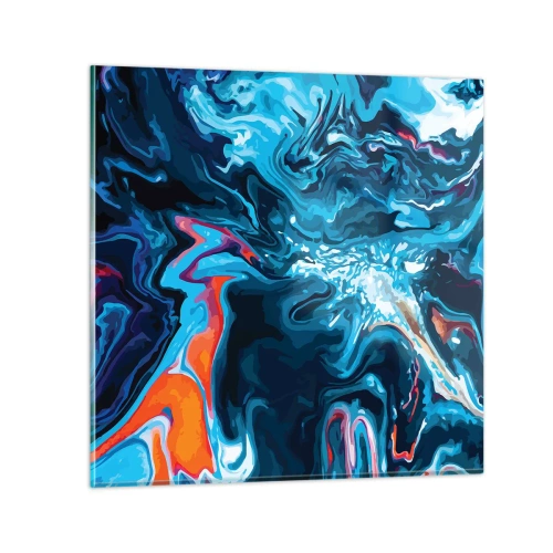 Quadro em vidro - Viagem ao centro do céu - 60x60 cm