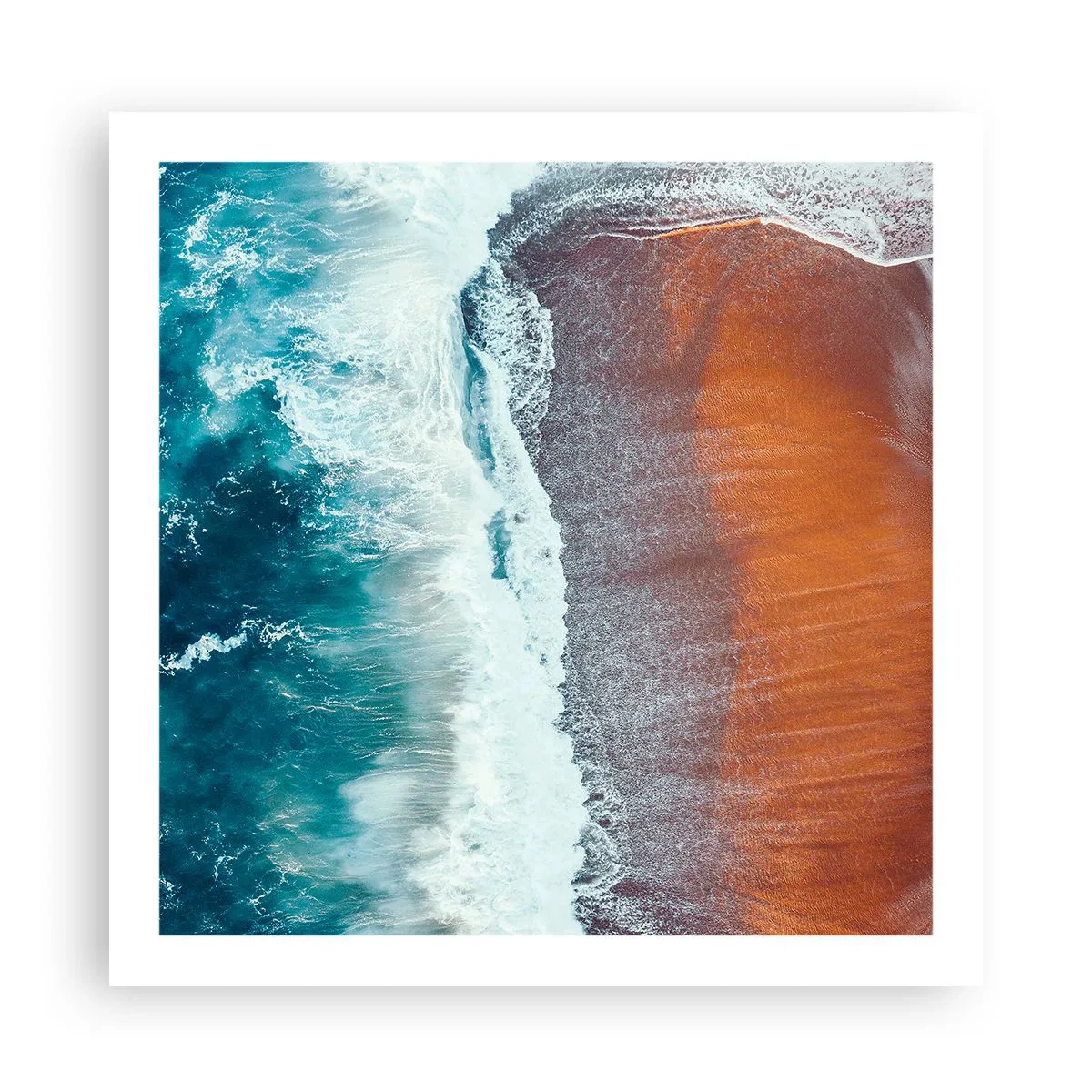 Pôster - Toque do oceano - 60x60 cm