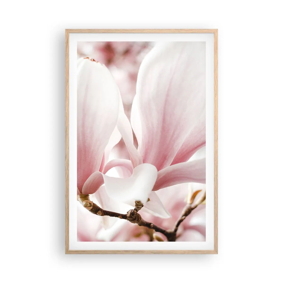 Pôster com moldura de carvalho claro - Sensibilidade infinita - 61x91 cm