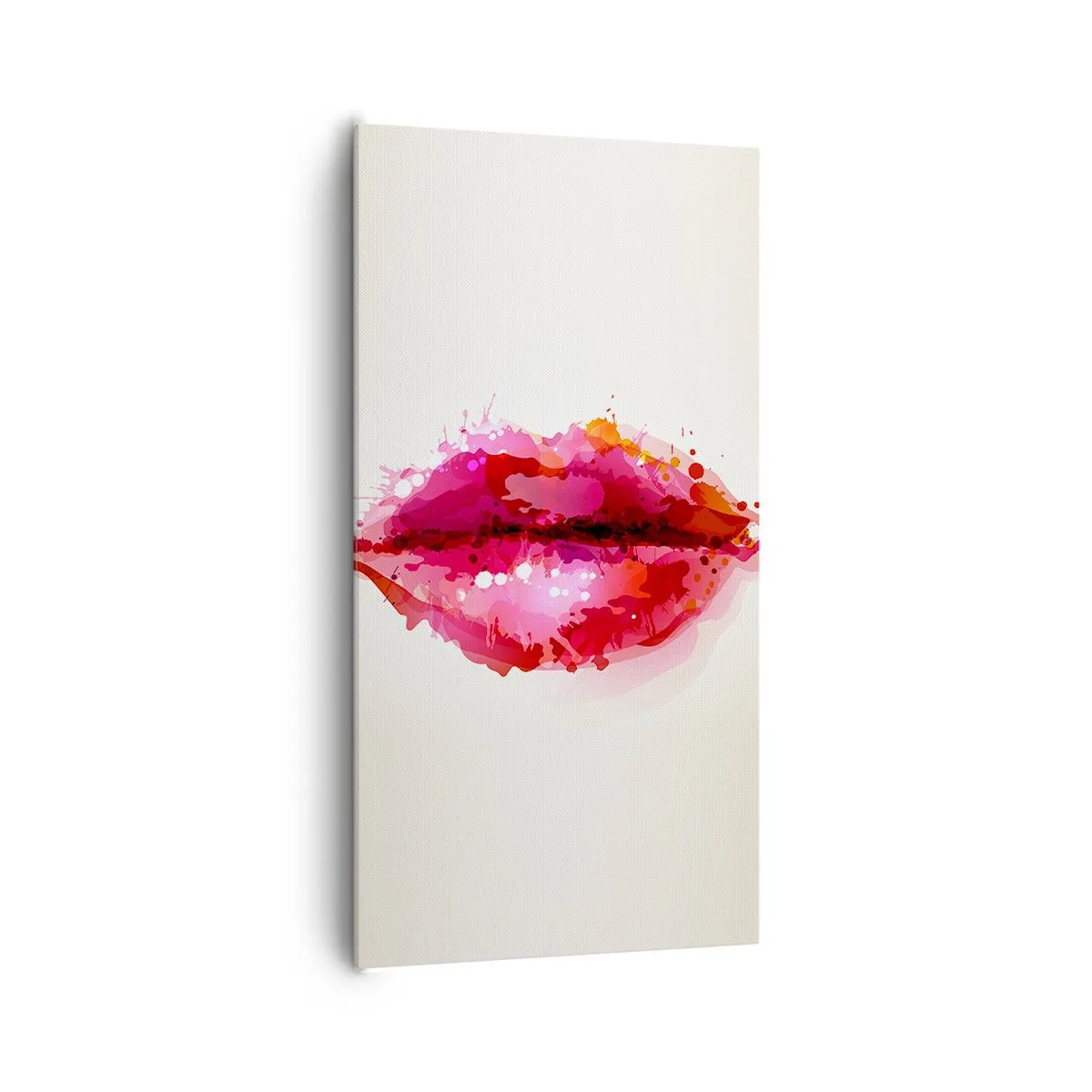 Quadro em tela - Mais vermelho que o vermelho - 65x120 cm