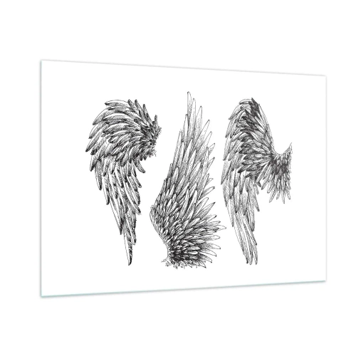 Quadro em vidro - Você também pode se tornar um anjo - 100x70 cm