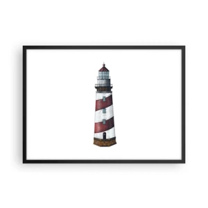 Pôster com moldura preta - Sempre em guarda - 70x50 cm