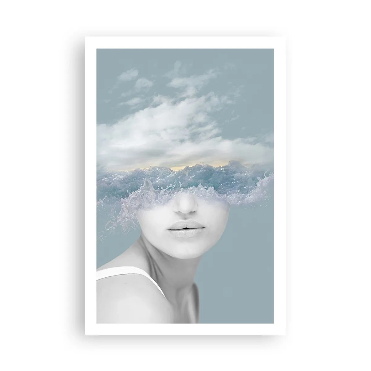 Pôster - Com a cabeça nas nuvens - 61x91 cm