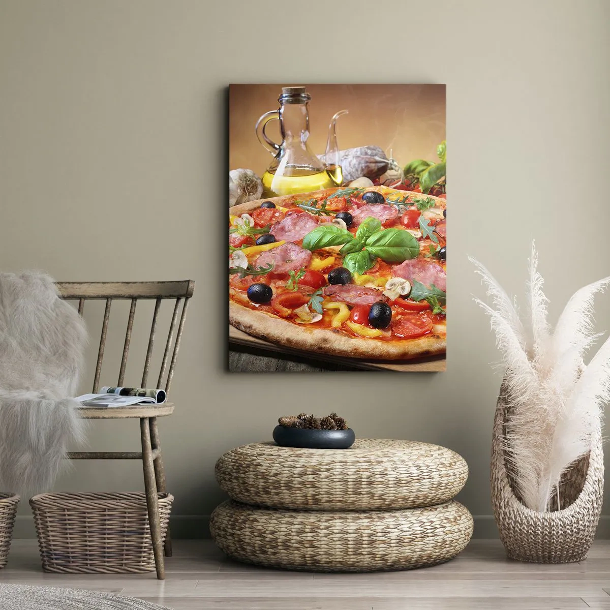 Quadro em tela - Com um sabor verdadeiramente italiano - 50x70 cm