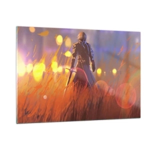 Quadro em vidro - Cavaleiro errante - 120x80 cm