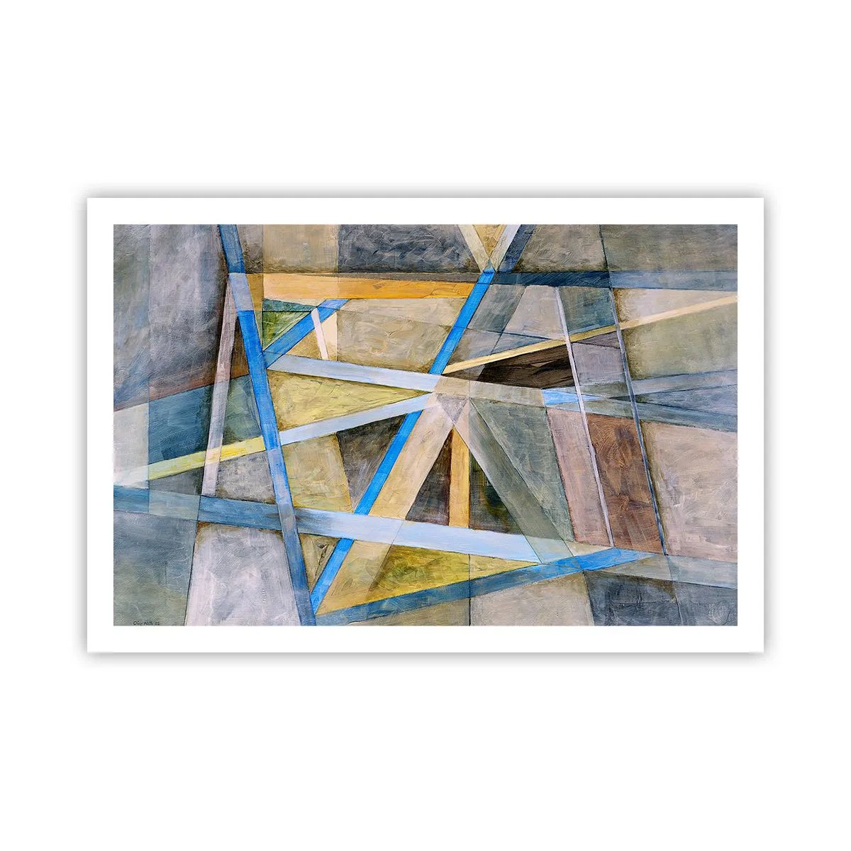 Pôster - Em linha reta ou na diagonal? - 91x61 cm